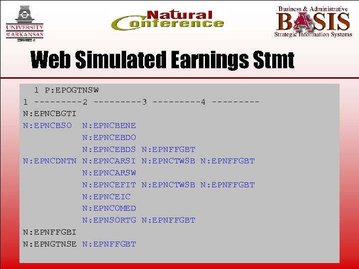 Web Simulated Earnings Stmt 1 P: EPOGTNSW 1 -----2 -----3 -----4 ----N: EPNCBGTI N: