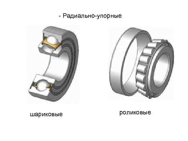- Радиально-упорные шариковые роликовые 