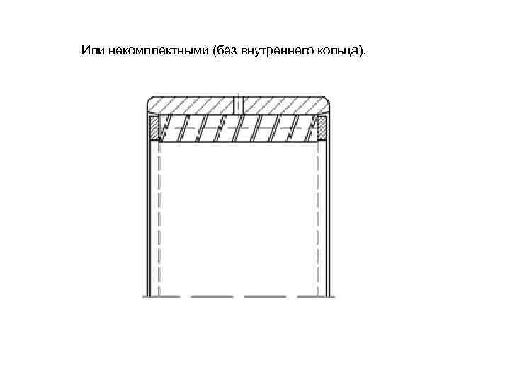 Или некомплектными (без внутреннего кольца). 