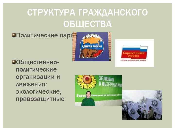 Институты государства и гражданского общества