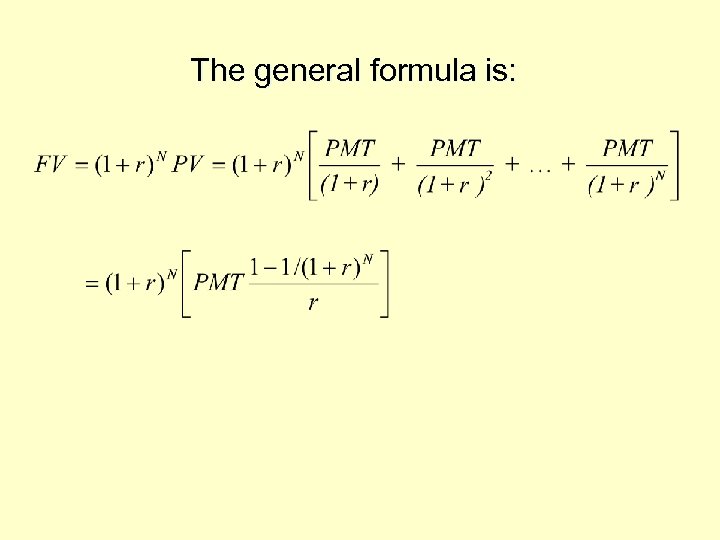 The general formula is: 