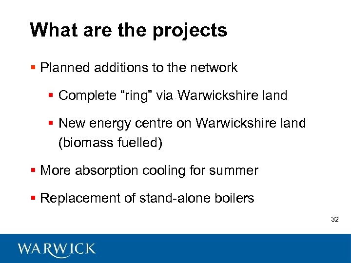 What are the projects § Planned additions to the network § Complete “ring” via