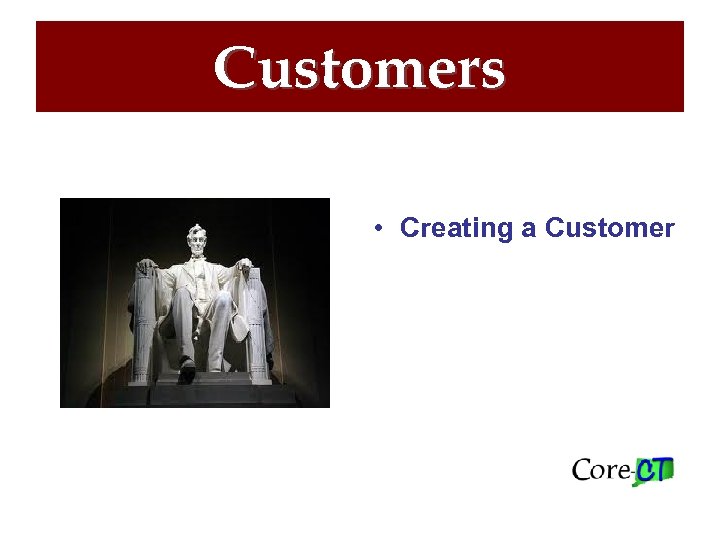 Customers • Creating a Customer 
