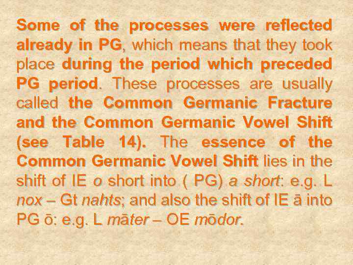 Some of the processes were reflected already in PG, which means that they took
