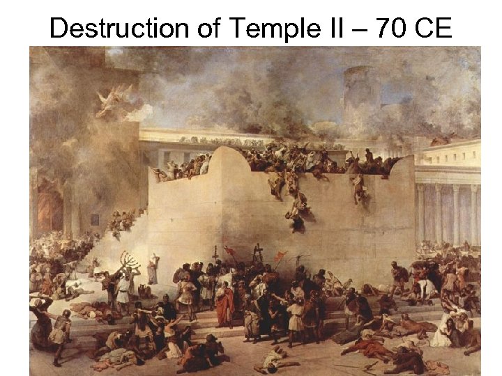 Destruction of Temple II – 70 CE 