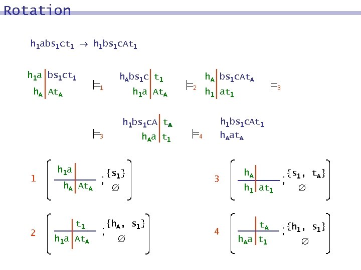 Rotation h 1 abs 1 ct 1 h 1 bs 1 c. At 1