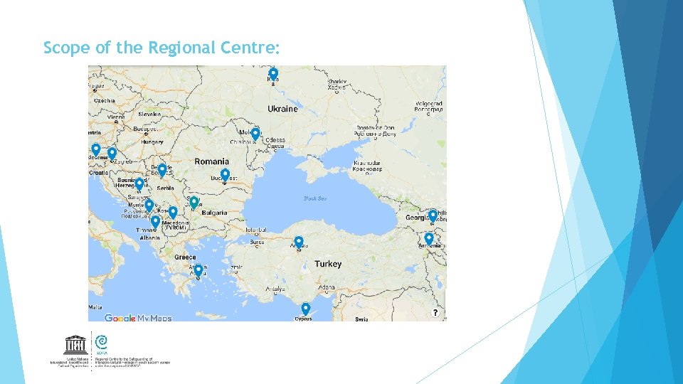 Scope of the Regional Centre: 