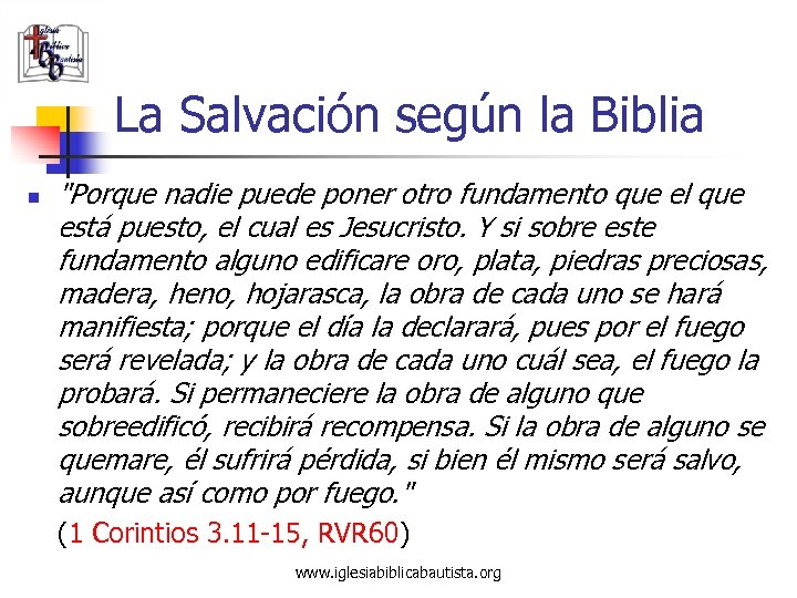 La Salvación según la Biblia n 