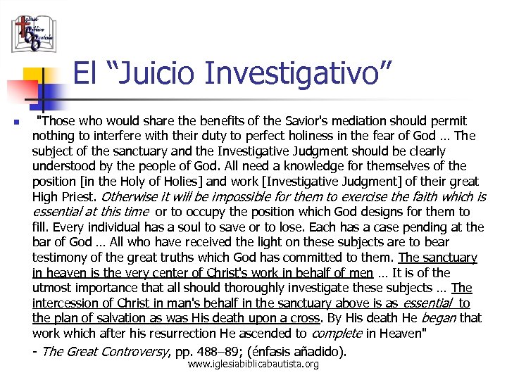 El “Juicio Investigativo” n 