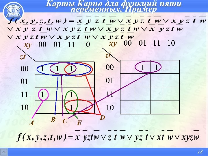 Карта карно с 5 переменными