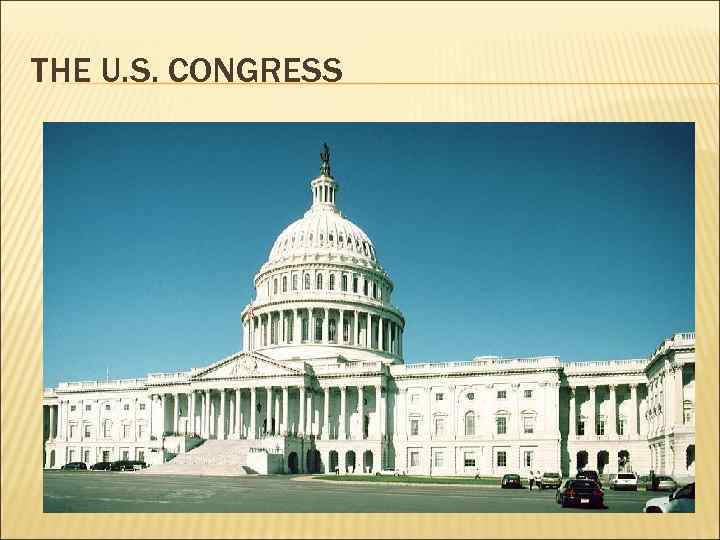 THE U. S. CONGRESS 