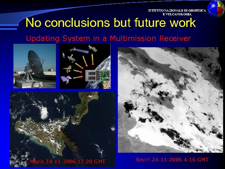 ISTITUTO NAZIONALE DI GEOFISICA E VULCANOLOGIA No conclusions but future work Updating System in