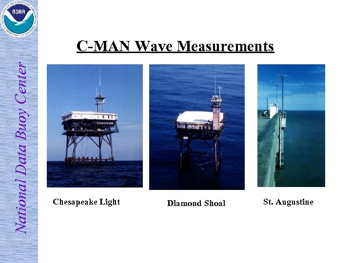 National Data Buoy Center C-MAN Wave Measurements Chesapeake Light Diamond Shoal St. Augustine 