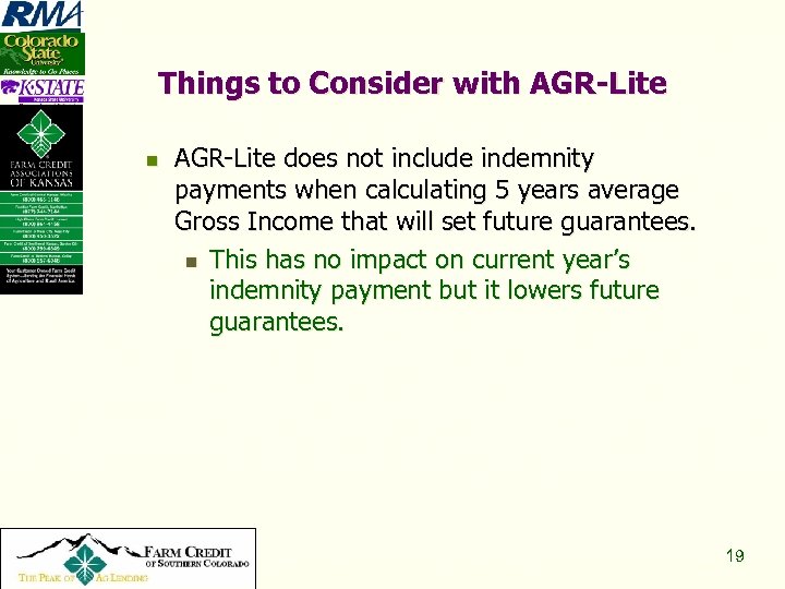 Things to Consider with AGR-Lite n Copyright 2008, All Rights Reserved AGR-Lite does not