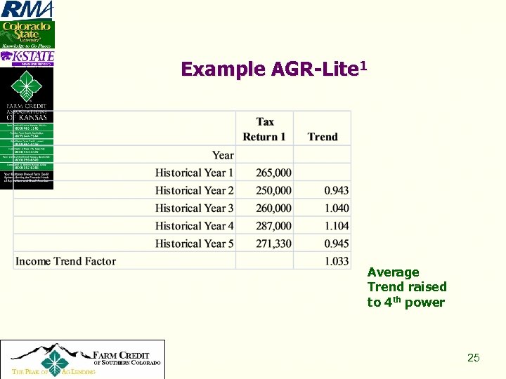 Example AGR-Lite 1 Average Trend raised to 4 th power Copyright 2008, All Rights