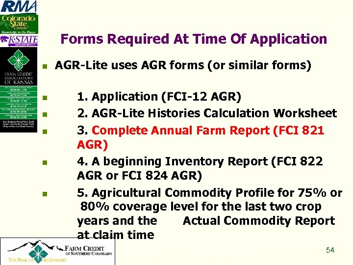 Forms Required At Time Of Application n n n Copyright 2008, All Rights Reserved