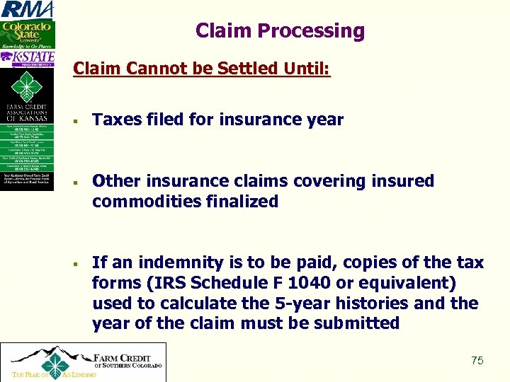 Claim Processing Claim Cannot be Settled Until: § § § Copyright 2008, All Rights