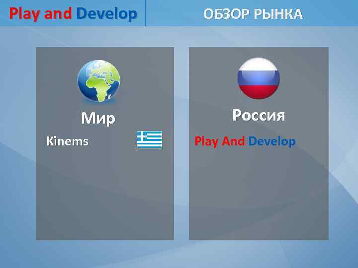 Play and Develop Мир Kinems ОБЗОР РЫНКА Россия Play And Develop 