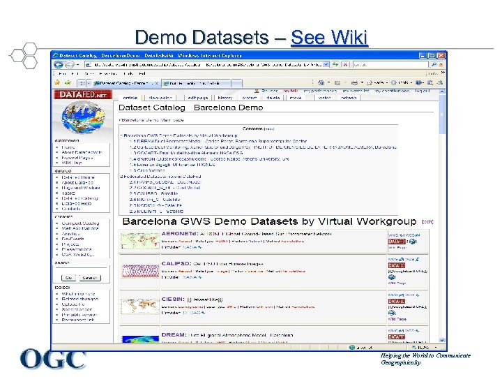 Demo Datasets – See Wiki Helping the World to Communicate Geographically 