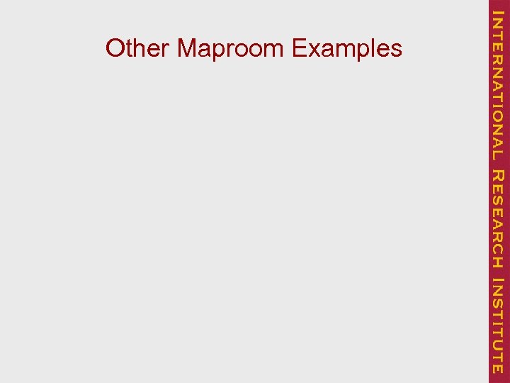 Other Maproom Examples 