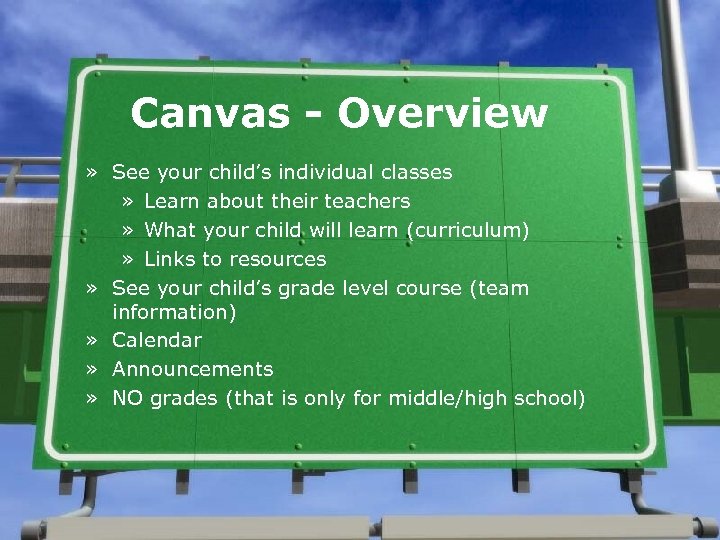 Canvas - Overview » See your child’s individual classes » Learn about their teachers