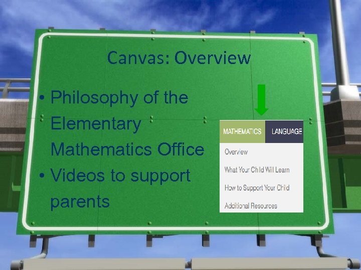 Canvas: Overview • Philosophy of the Elementary Mathematics Office • Videos to support parents