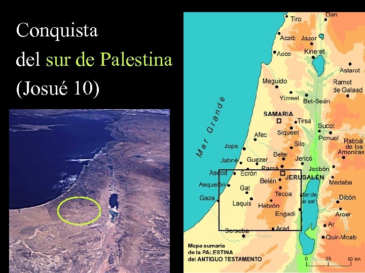 Conquista del sur de Palestina (Josué 10) 