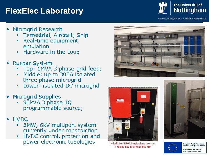 Flex. Elec Laboratory • Microgrid Research • Terrestrial, Aircraft, Ship • Real-time equipment emulation