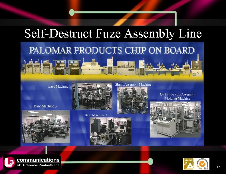 Self-Destruct Fuze Assembly Line Shunt Machine 13 
