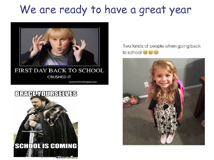 We are ready to have a great year 