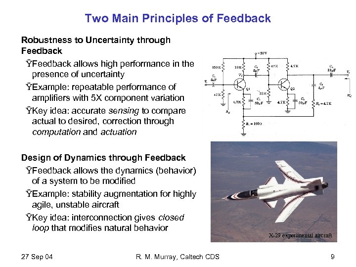 CDS 101 Lecture 1 1 Introduction To Feedback