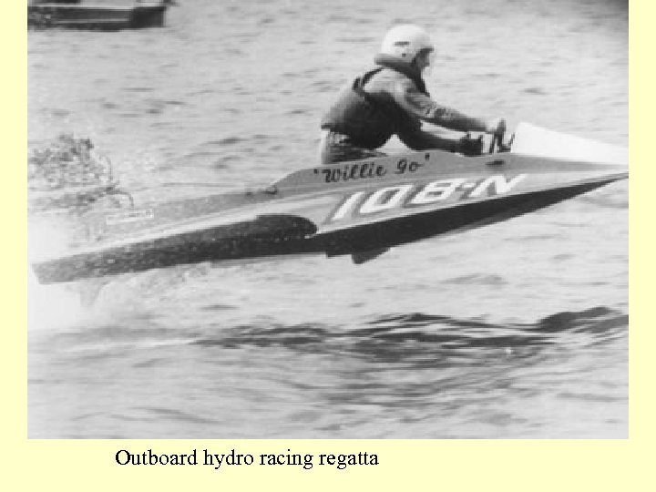 Outboard hydro racing regatta 