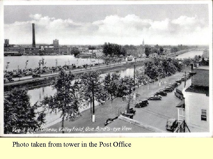 Photo taken from tower in the Post Office 
