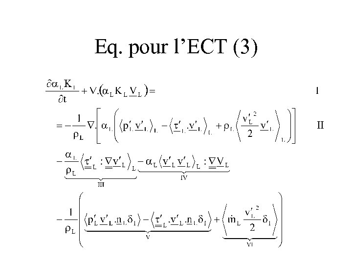 Eq. pour l’ECT (3) 