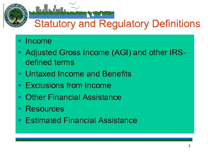 Statutory and Regulatory Definitions § Income § Adjusted Gross Income (AGI) and other IRSdefined