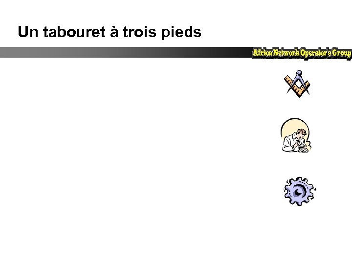 Un tabouret à trois pieds 