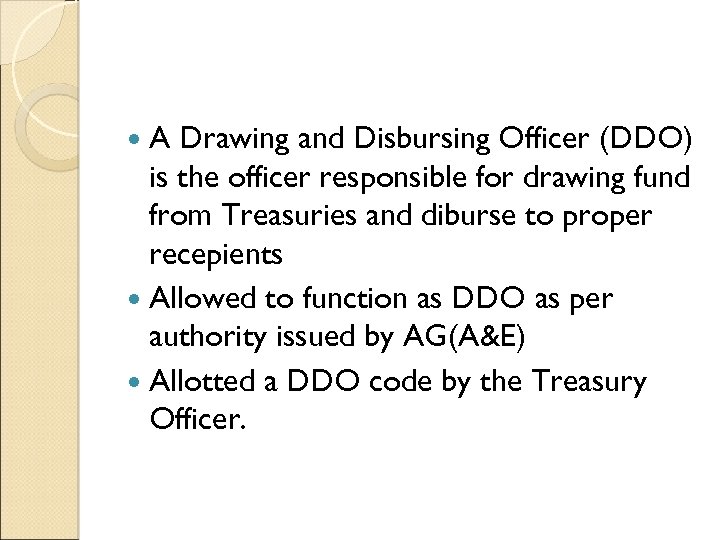 Role of DDO in Govt offices SIB SANKAR