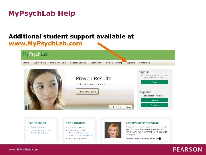 My. Psych. Lab Help Additional student support available at www. My. Psych. Lab. com
