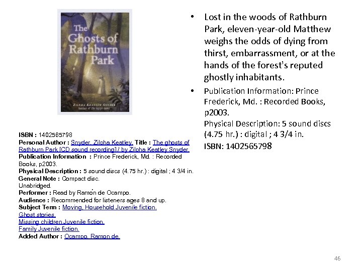  • Lost in the woods of Rathburn Park, eleven-year-old Matthew weighs the odds