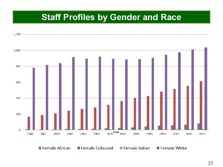 Staff Profiles by Gender and Race 25 