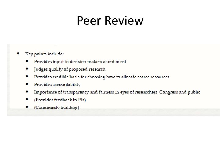 Peer Review 
