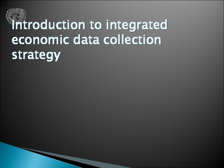 Introduction to integrated economic data collection strategy 