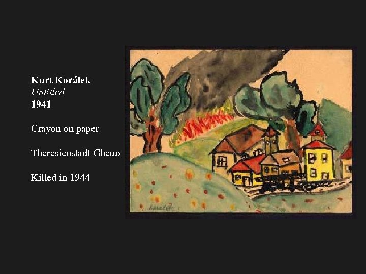 Kurt Korálek Untitled 1941 Crayon on paper Theresienstadt Ghetto Killed in 1944 