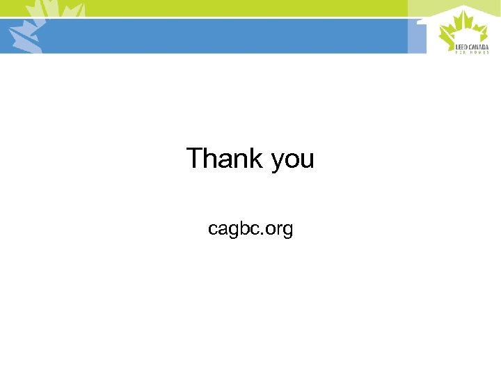 Thank you cagbc. org 