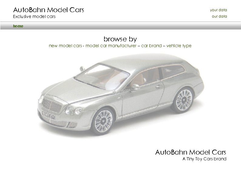 Auto. Bahn Model Cars your data Exclusive model cars our data home browse by