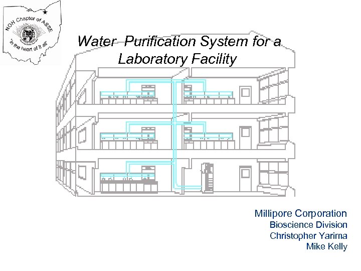 Water Purification System for a Laboratory Facility Millipore Corporation Bioscience Division Christopher Yarima Mike