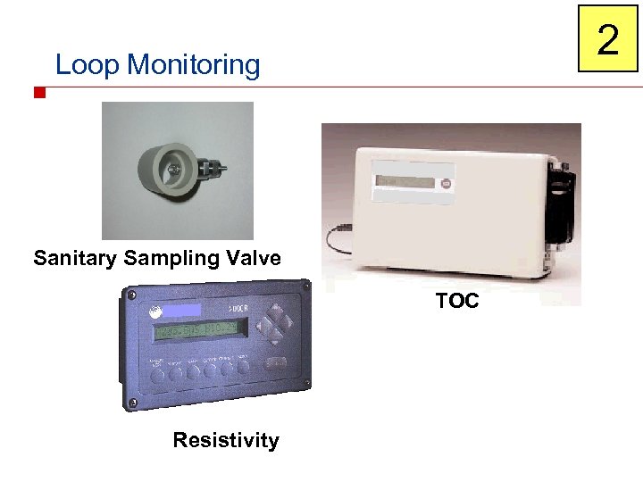 2 Loop Monitoring Sanitary Sampling Valve TOC Resistivity 