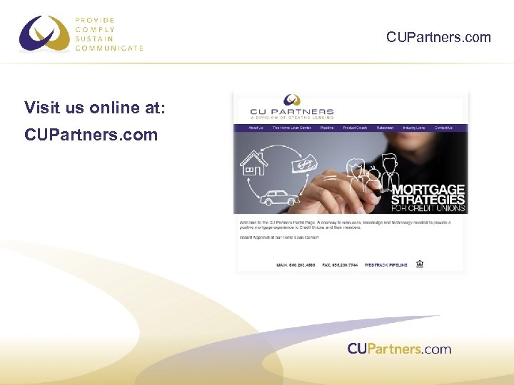 CUPartners. com Visit us online at: CUPartners. com 