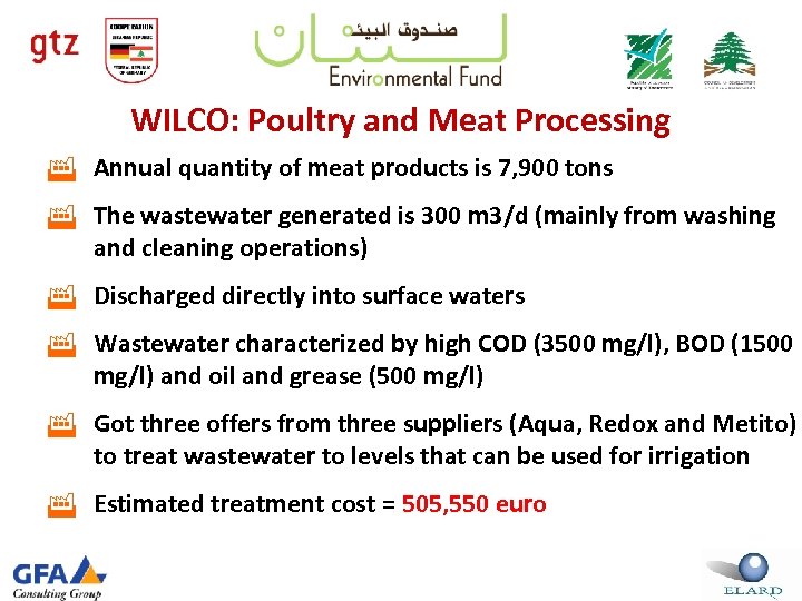 WILCO: Poultry and Meat Processing Annual quantity of meat products is 7, 900 tons