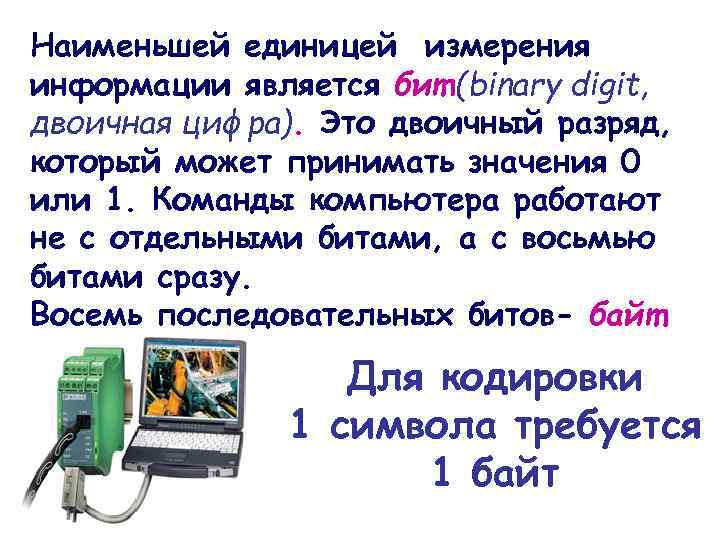 Что является наименьшей адресуемой компьютером единицей информации